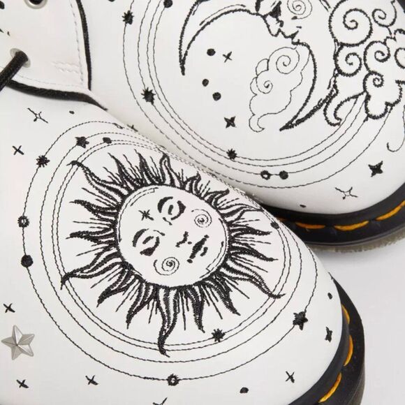 DR MARTENS 1461 Cosmic Embroidered Leather Oxford Shoes - Picture 3 of 7